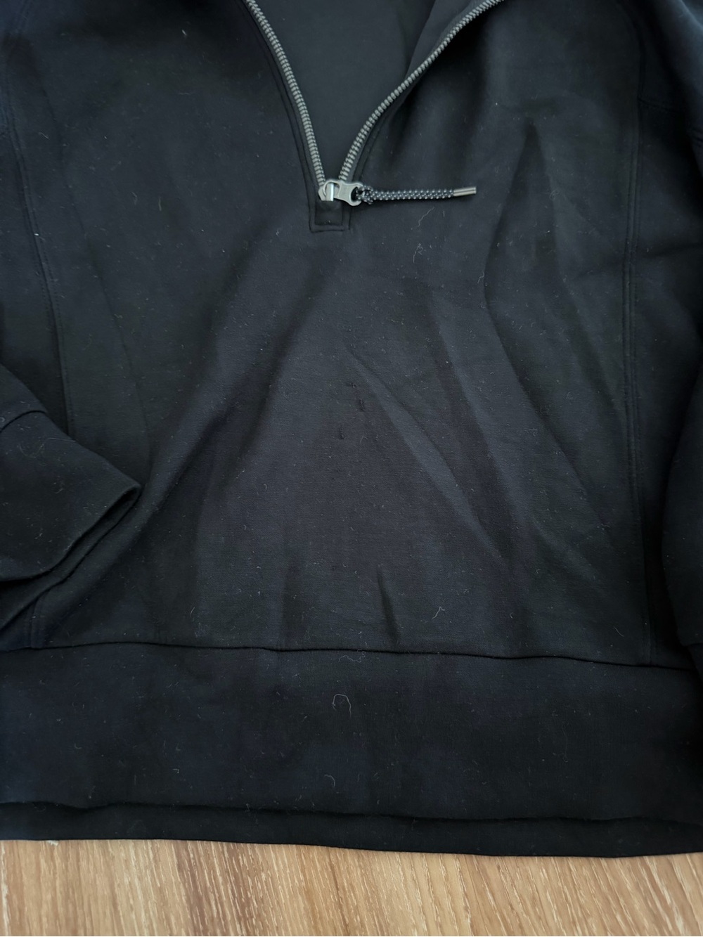 SPANX Black Half-Zip Track Pullover and Pant Set - Picture 4 of 5
